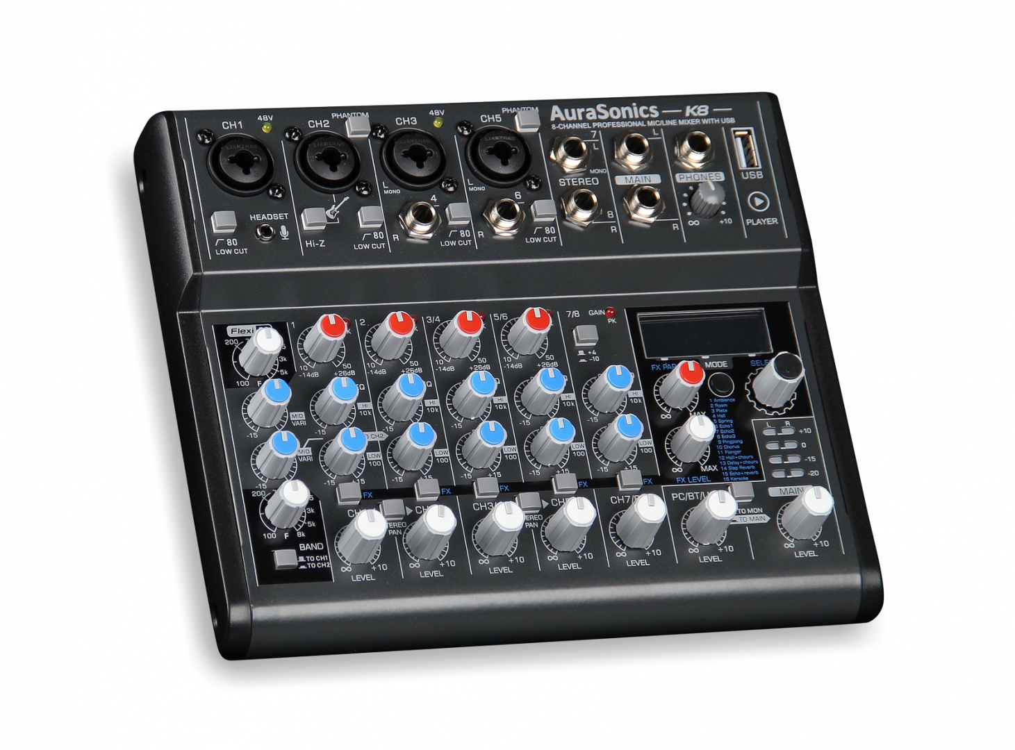 AuraSonics K8 компактный микшерный пульт в Балашихе