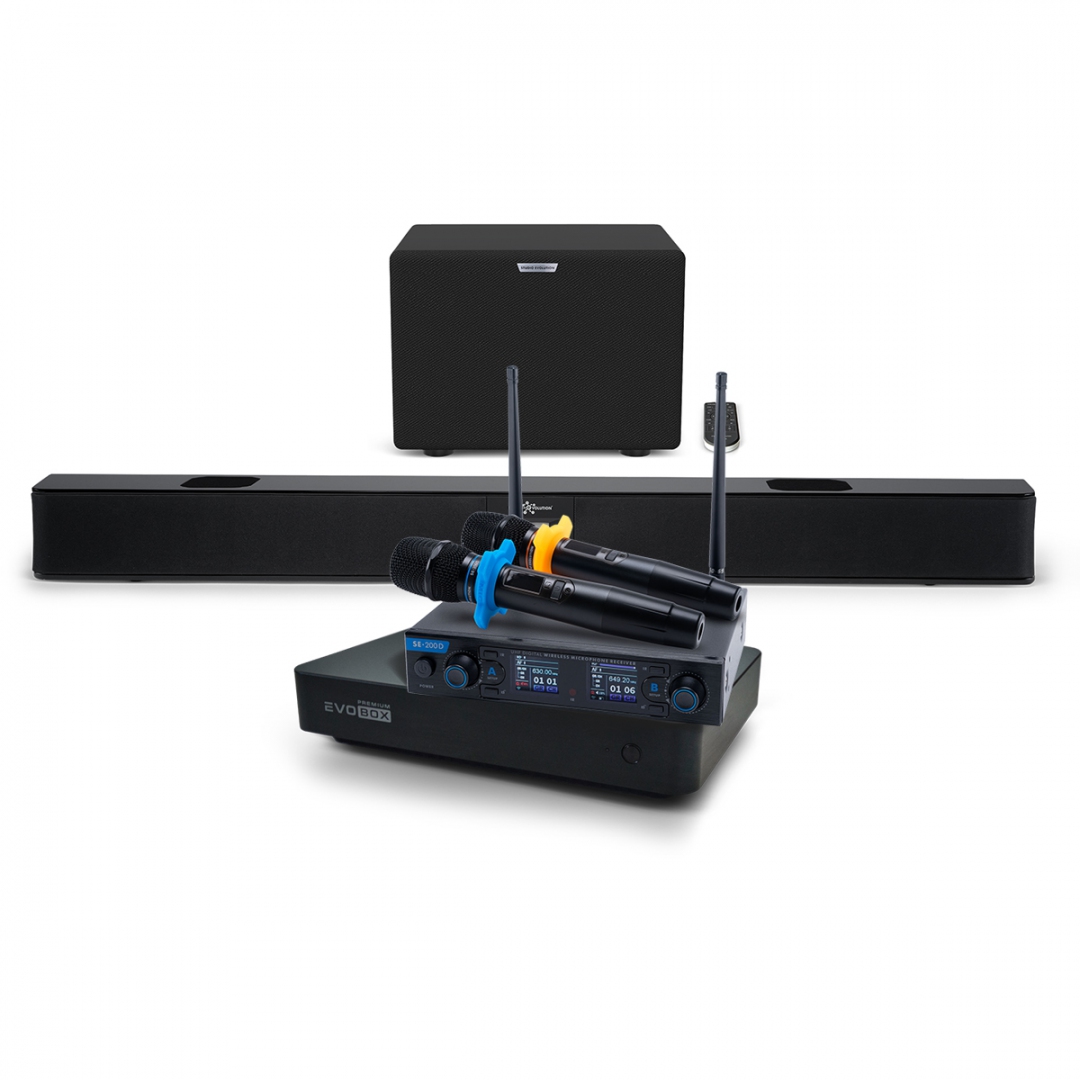 Hi-End караоке-система EVOBOX Premium + EvoSoundBar (саундбар с караоке) в Балашихе