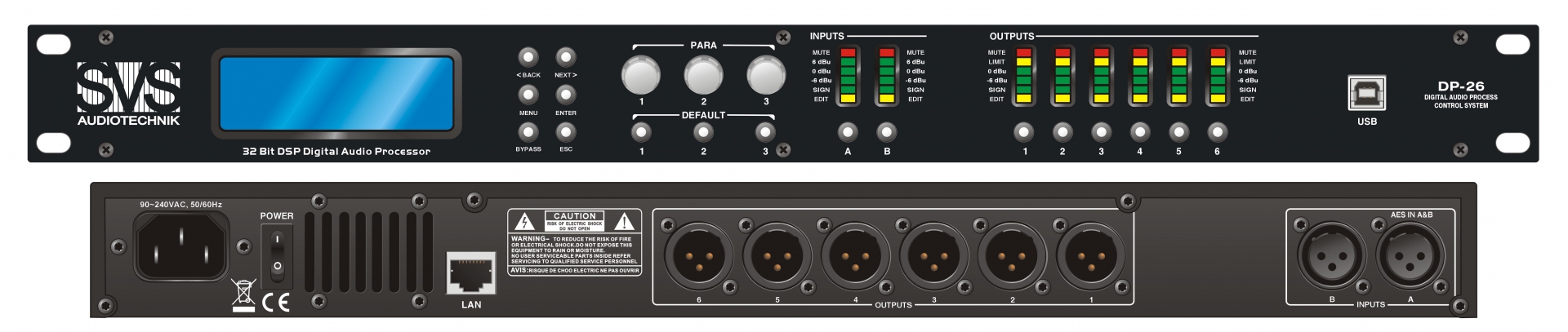 SVS Audiotechnik DP-26 Цифровой процессор: 2 входа 6 выходов в Балашихе