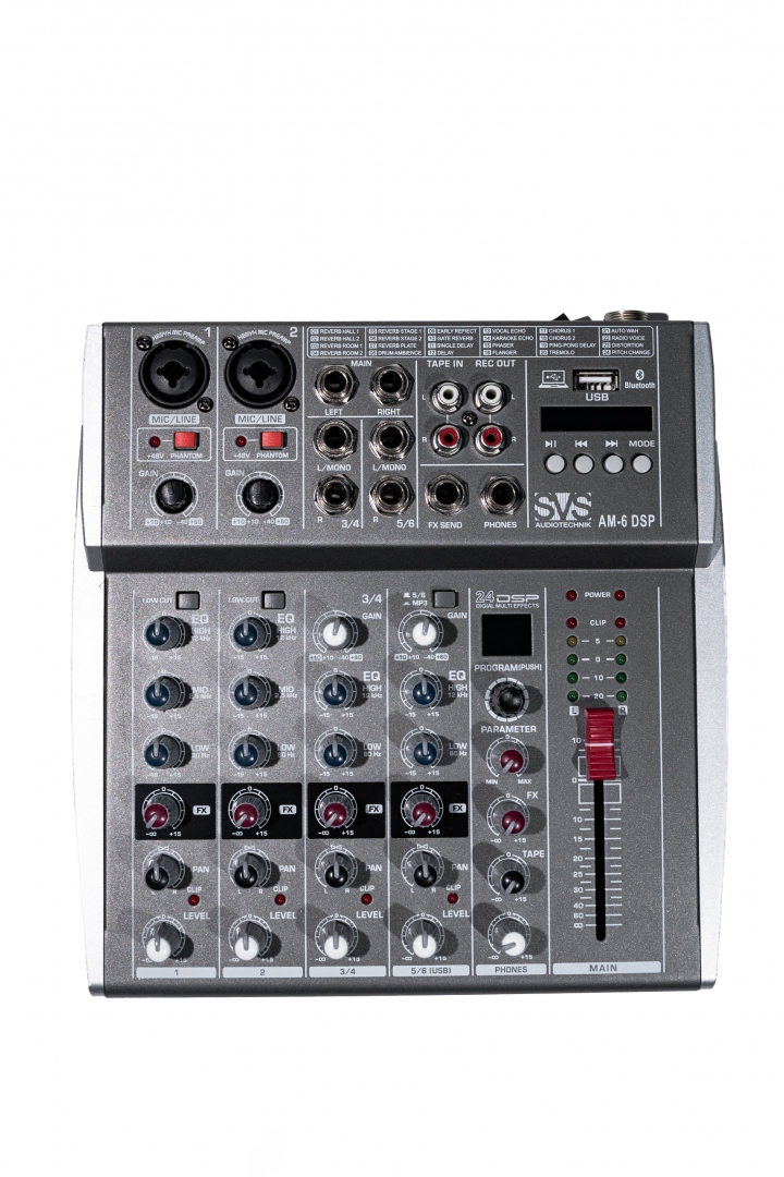 SVS Audiotechnik mixers AM-6 DSP Микшерный пульт аналоговый, 6-канальный SVS Audiotechnik mixers в Балашихе
